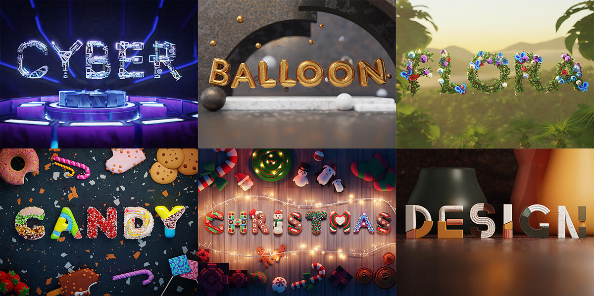 Free 3D fonts available from FONTZ collection by ThreeDee